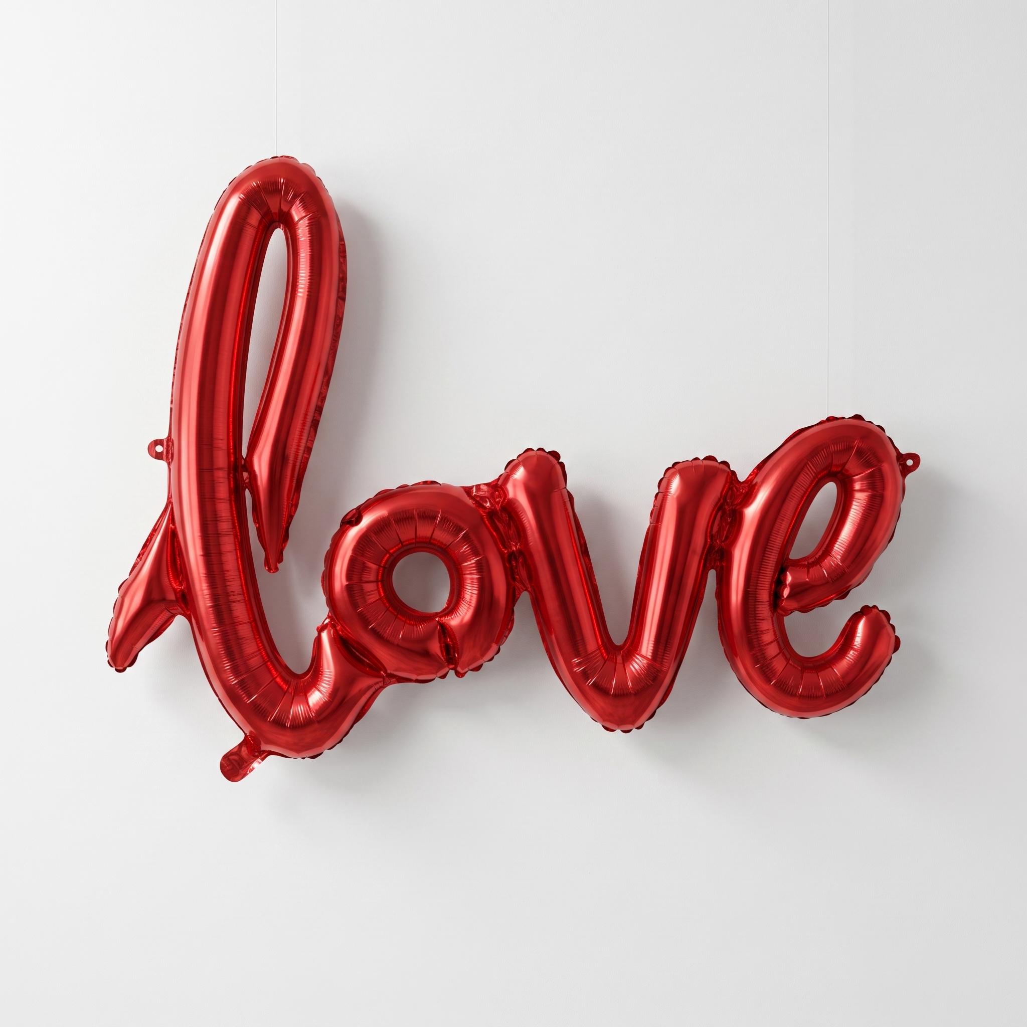 Red Love Cursive Foil